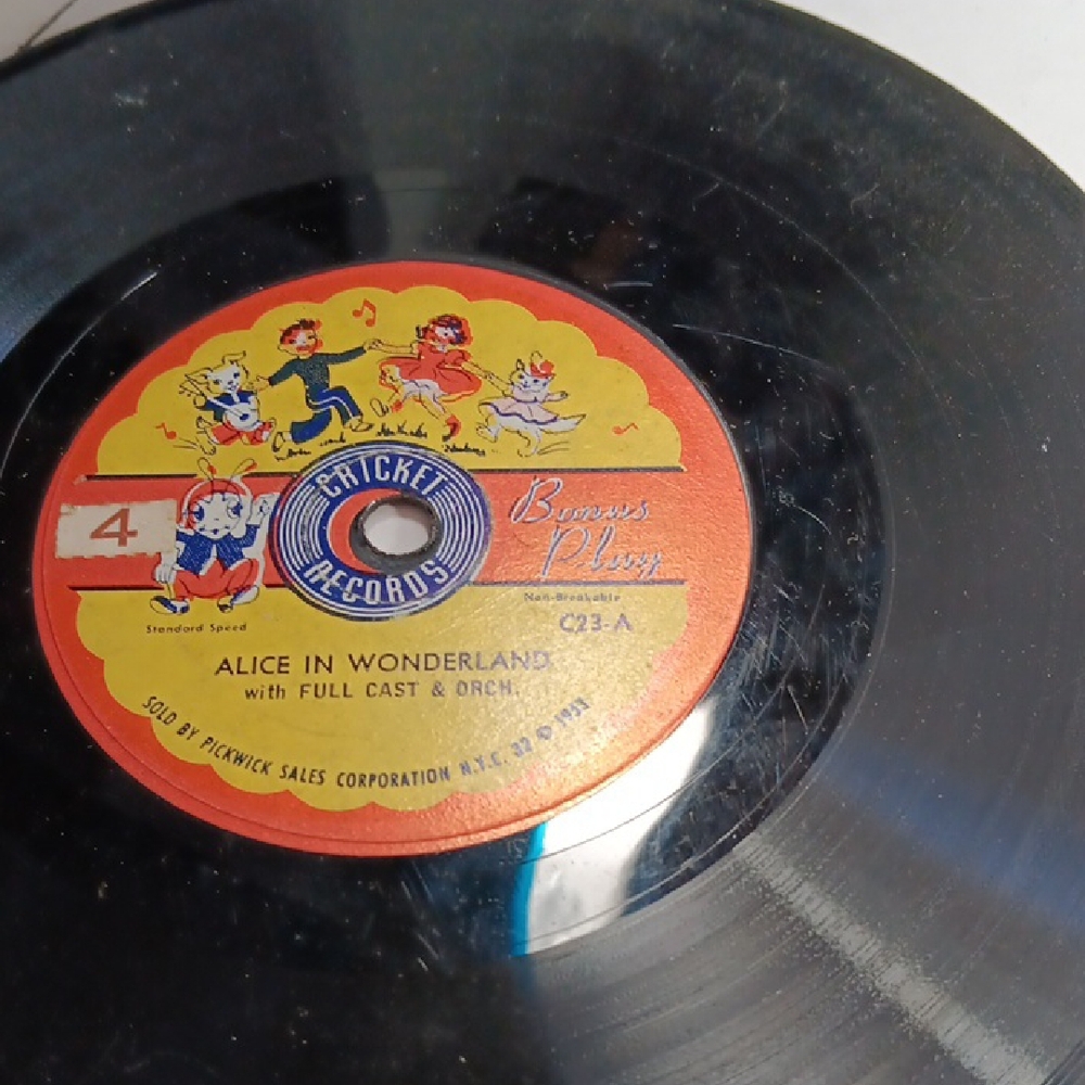 Cricket Records Alice in Wonderland Vinyl